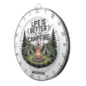 Cible De Fléchettes Nom personnalisé Camping (Devant droit)