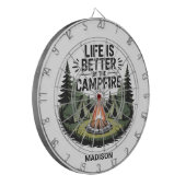 Cible De Fléchettes Nom personnalisé Camping (Devant gauche)