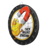 Cible De Fléchettes Nom personnalisé Chick Magnet (Devant droit)