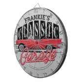 Cible De Fléchettes Nom personnalisé Faux Neon Garage de voiture class (Devant droit)