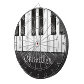 Cible De Fléchettes NOM personnalisé Pianist Piano Keys professeur de  (Devant droit)