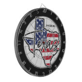 Cible De Fléchettes Nom personnalisé Texas (Devant gauche)