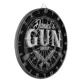 Cible De Fléchettes NOM PERSONNALISÉ Vieux Armes à feu (Devant gauche)