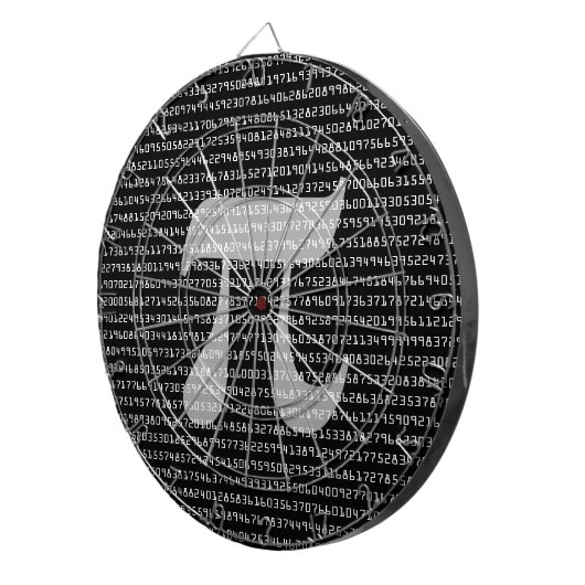 Cible De Fléchettes Nombreux chiffres de Pi Mathematical Constante (Devant droit)