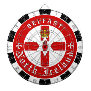 Cible De Fléchettes North Ireland Dartboard, Ulster Flag fléchettes / 