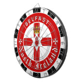 Cible De Fléchettes North Ireland Dartboard, Ulster Flag fléchettes / (Devant droit)