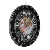 Cible De Fléchettes Nous t'aimons Papa Photo (Devant gauche)