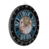 Cible De Fléchettes Nous t'aimons Papa Photo (Devant gauche)