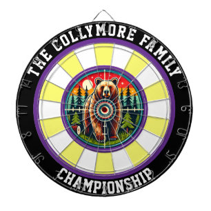 Cible De Fléchettes Objectif de la forêt grizzli