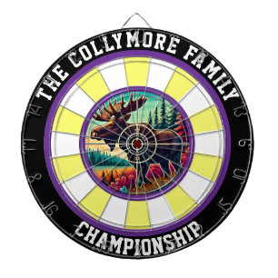 Cible De Fléchettes Objectif de l'orignal et de la forêt