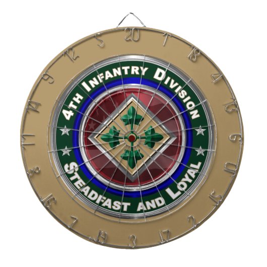Cible De Fléchettes Objet-souvenir de la 4e division d'infanterie (Devant)