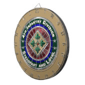 Cible De Fléchettes Objet-souvenir de la 4e division d'infanterie (Devant droit)