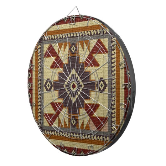 Cible De Fléchettes Occidental tissé (Devant droit)