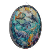 Cible De Fléchettes Ocean Animals Art Dartboard (Devant gauche)