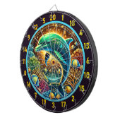 Cible De Fléchettes Ocean Harmony Dolphin Dartboard Deltboard Deltboar (Devant droit)
