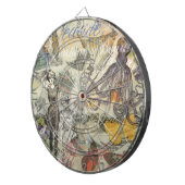 Cible De Fléchettes Octopus Beach Antique Côte Steampunk (Devant droit)