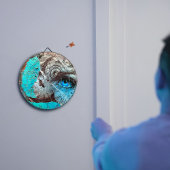 Cible de flechettes OEil bleu