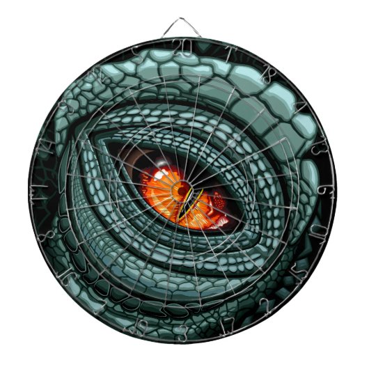 Cible De Fléchettes Œil de prédateur reptile primitif (Devant)