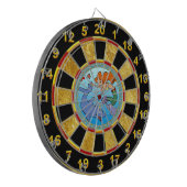 Cible De Fléchettes OEuvre d'art de la bande dessinée Mermaid océaniqu (Devant gauche)