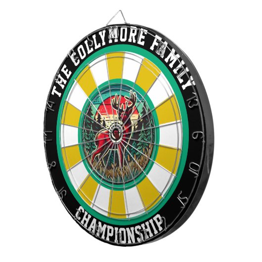 Cible De Fléchettes OEuvre de cerfs ciblée en gras (Devant droit)