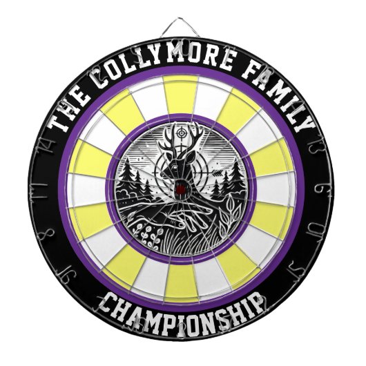 Cible De Fléchettes Oeuvre majestueuse de Cerfs Antlered (Devant)