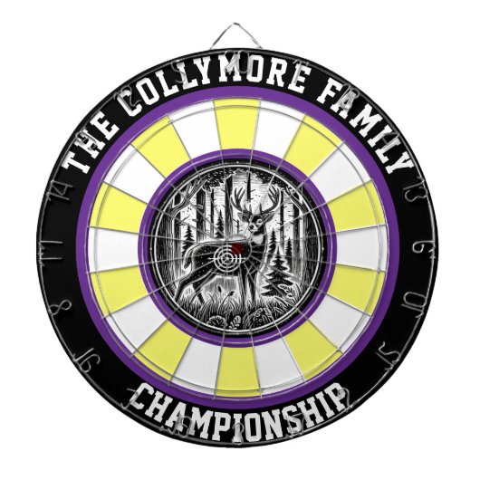 Cible De Fléchettes Oeuvre rustique Majestic Deer (Devant)