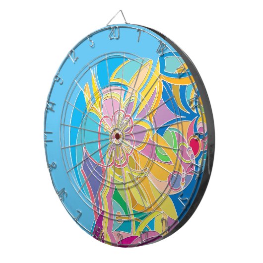 Cible De Fléchettes Oeuvre Whimsical (Devant droit)