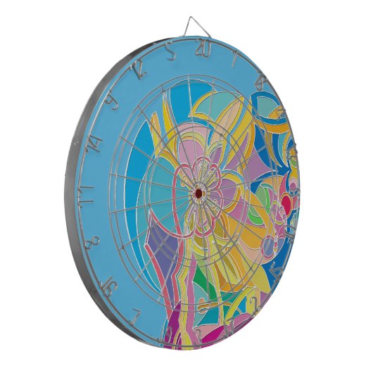 Cible De Fléchettes Oeuvre Whimsical (Devant gauche)