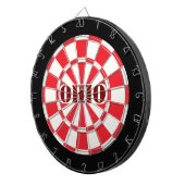 Cible De Fléchettes OHIO Rouge Noir Et Blanc (Devant droit)