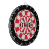 Cible De Fléchettes OHIO Rouge Noir Et Blanc (Devant gauche)