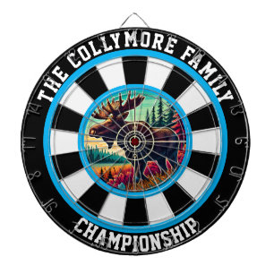 Cible De Fléchettes Oie de taureaux dans l'art forestier"