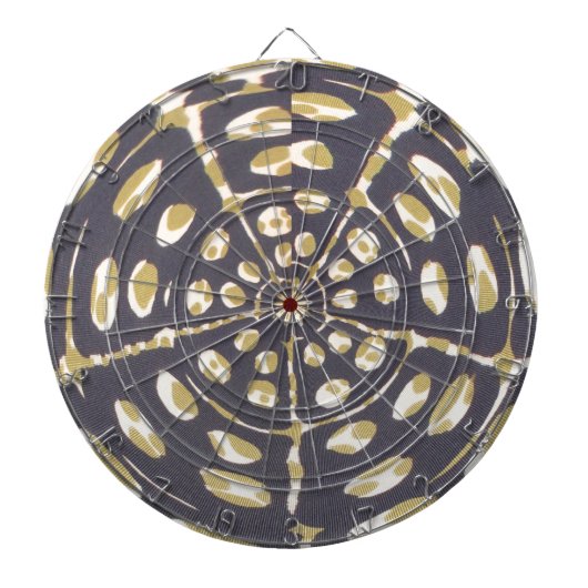 Cible De Fléchettes Olive Green Polka Point Radial Motif Art Imprimer (Devant)