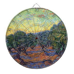 Cible De Fléchettes Oliveraie de Vincent Van Gogh Impressionnisme Art