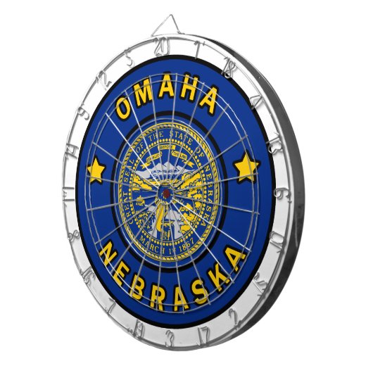 Cible De Fléchettes Omaha Nebraska (Devant droit)