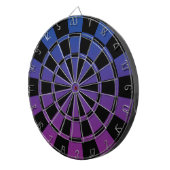 Cible De Fléchettes Ombre bleu violet et noir (Devant droit)