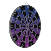 Cible De Fléchettes Ombre bleu violet et noir (Devant gauche)