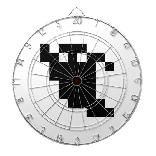 Cible De Fléchettes Ombre fantôme de 8 bits Pixel (Devant)