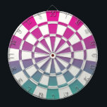 Cible De Fléchettes Ombre Magenta Purple Turquoise Et Blanc<br><div class="desc">Ombre Magenta Purple Cible de flechettes Turquoise Et Blanche</div>
