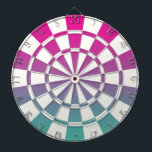 Cible De Fléchettes Ombre Magenta Purple Turquoise Et Blanc<br><div class="desc">Ombre Magenta Purple Cible de flechettes Turquoise Et Blanche</div>