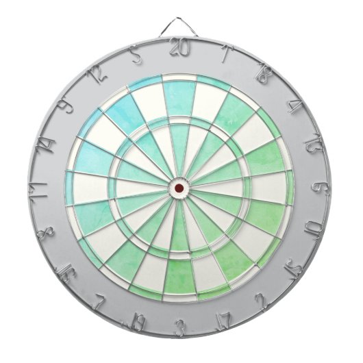 Cible de fléchettes ombrée élégante avec bordure g (Devant)