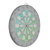 Cible de fléchettes ombrée élégante avec bordure g (Devant gauche)