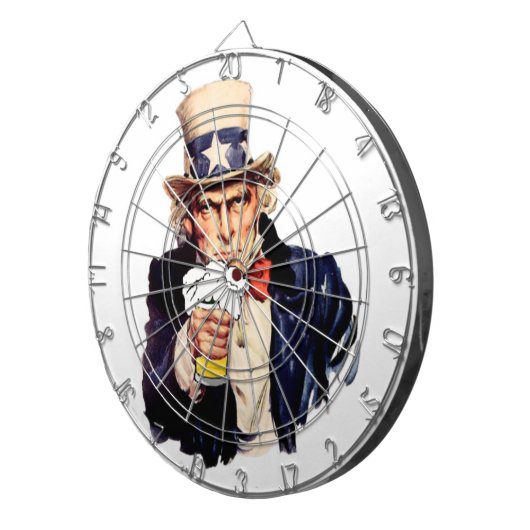 Cible De Fléchettes Oncle Sam (Devant droit)