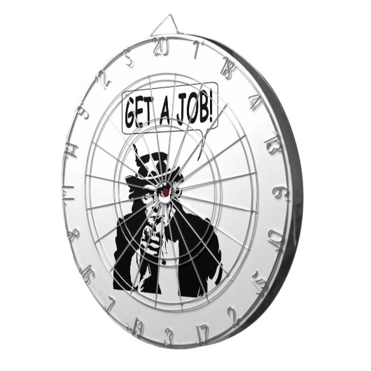 Cible De Fléchettes Oncle Sam Obtient Un Emploi (Devant droit)