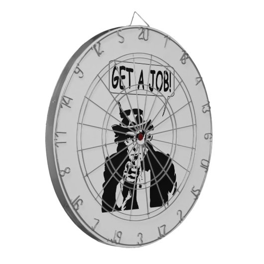 Cible De Fléchettes Oncle Sam Obtient Un Emploi (Devant gauche)