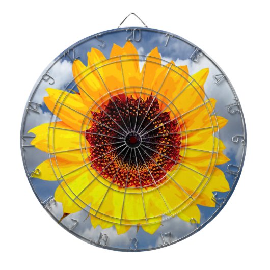 Cible De Fléchettes Only a Sunflower Blossom + your text & ideas (Devant)