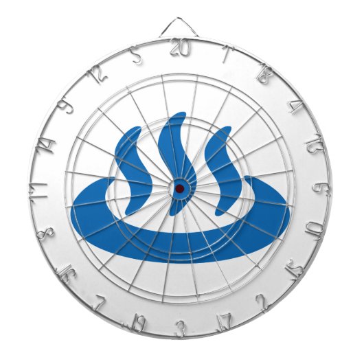 Cible De Fléchettes Onsen ♨ Hot Spring 温 泉 Japonais (Devant)