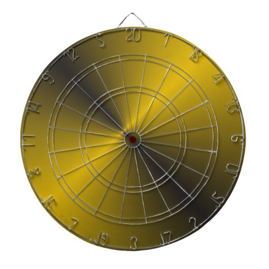 Cible De Fléchettes Or noir et vibrant (Devant)