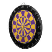Cible de flechettes : Or, pourpre, et noir (Devant droit)