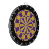 Cible de flechettes : Or, pourpre, et noir (Devant gauche)