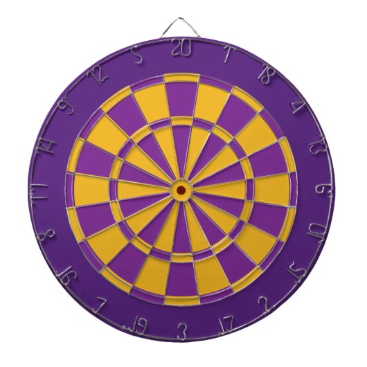Cible de fléchettes : or, violet et violet foncé (Devant)